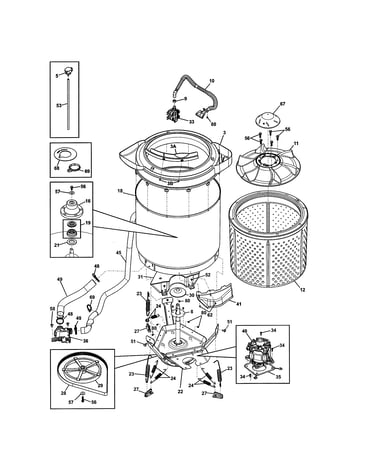 Motor/tub