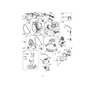 Briggs & Stratton 15T212-1120-F8 cylinder/cranksahft/control bracket diagram