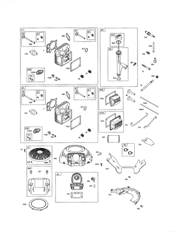 Head-cylinder/elbow-intake/dipstick