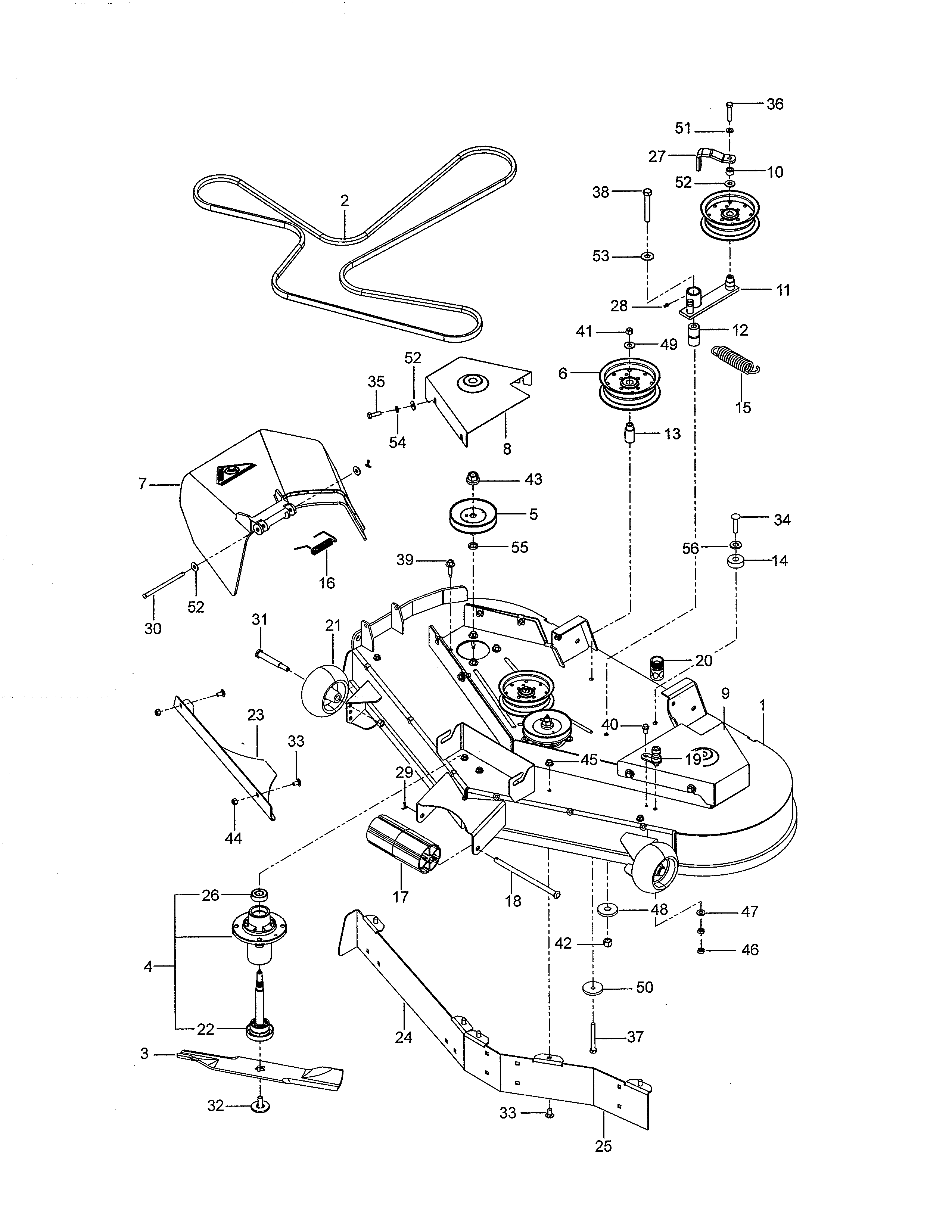 Mower deck/cutting deck