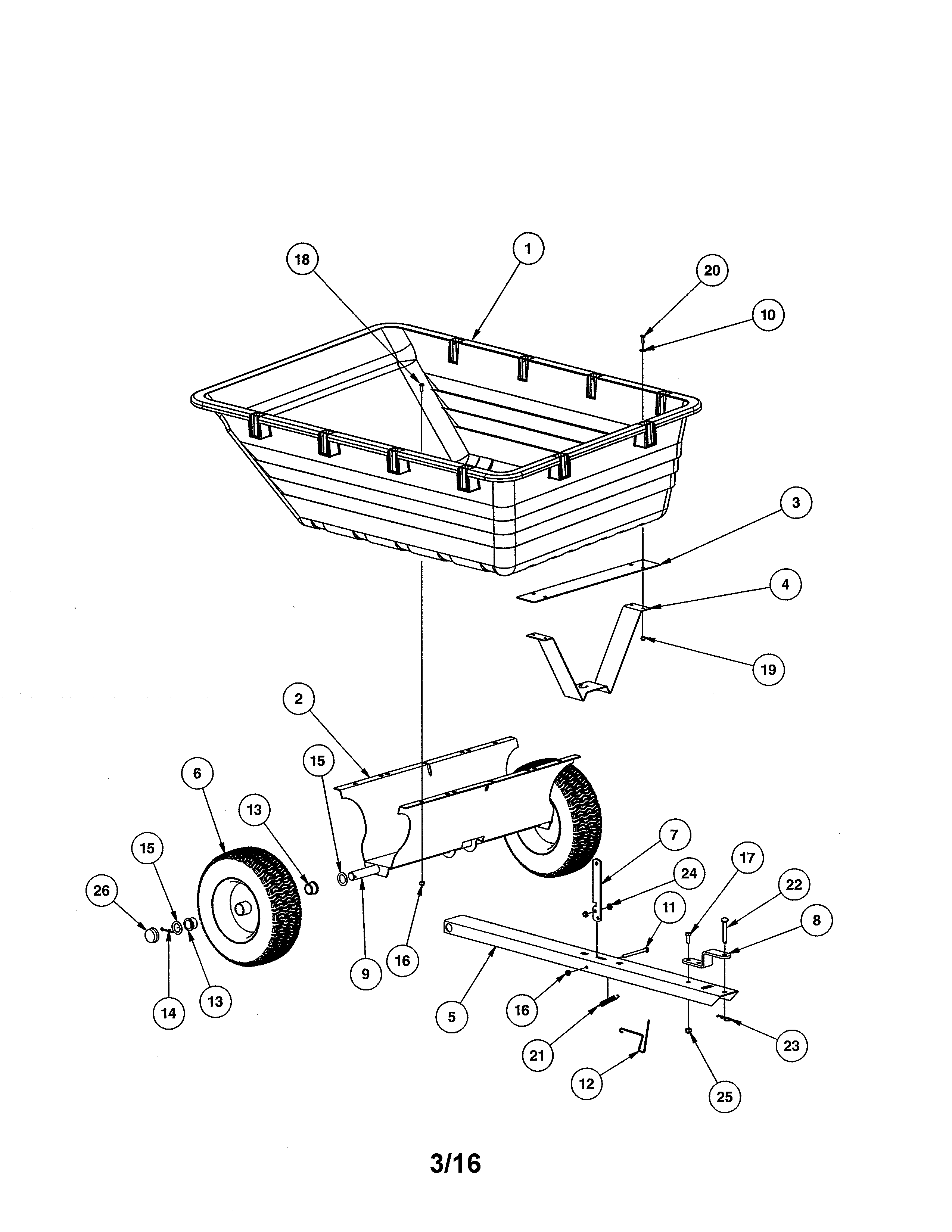 15 cu. ft. poly cart