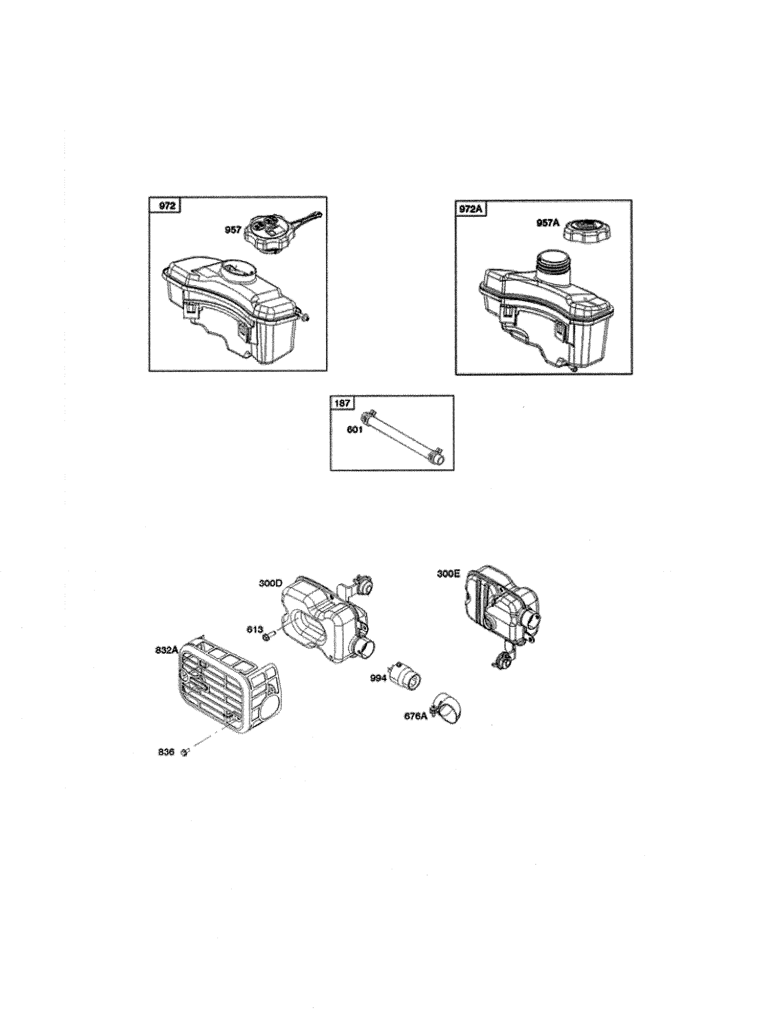 Exhaust system/fuel supply