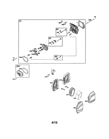 Cylinder head/air cleaner