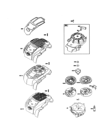 Starter-rewind/flywheel