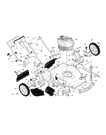 Engine/housing/handle