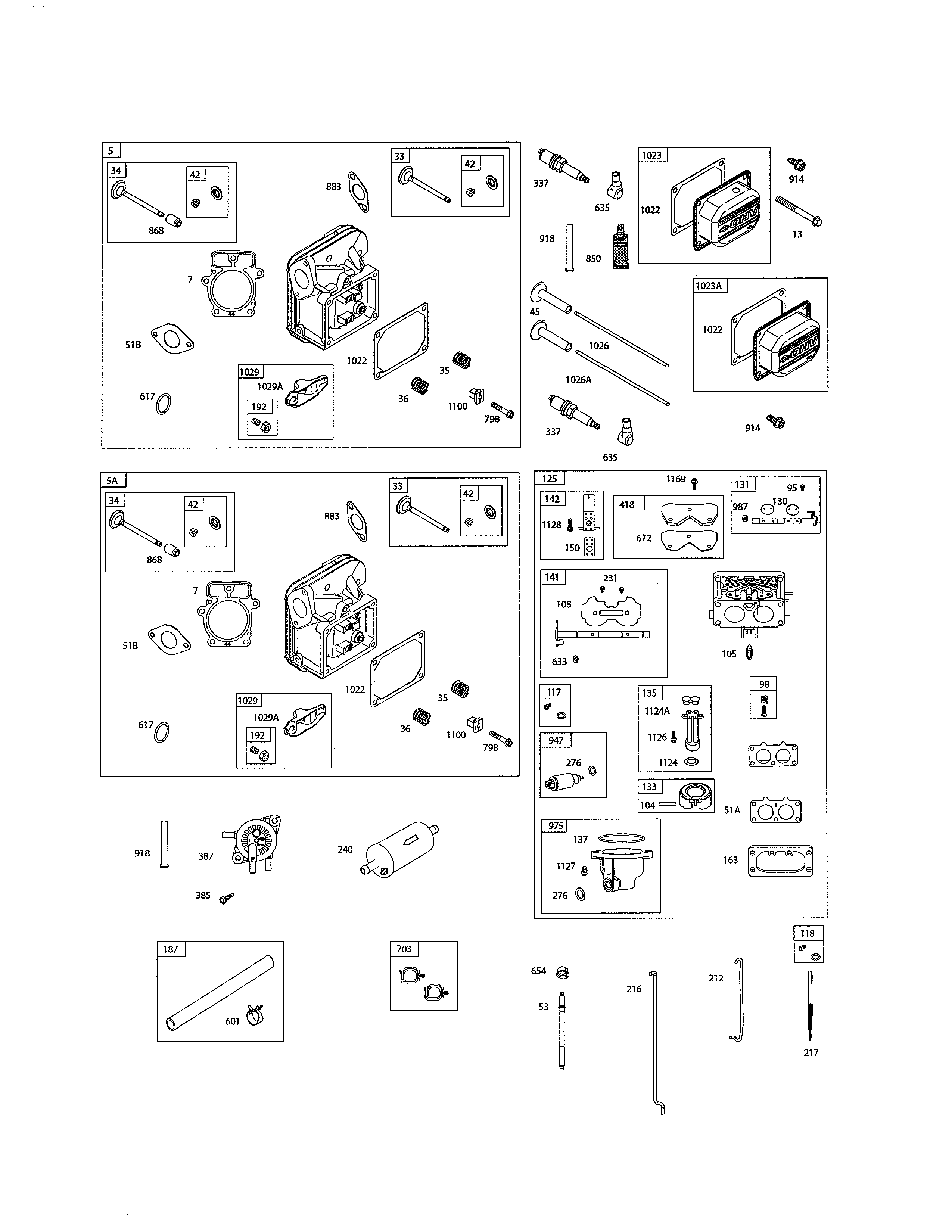 Head-cylinder/carburetor