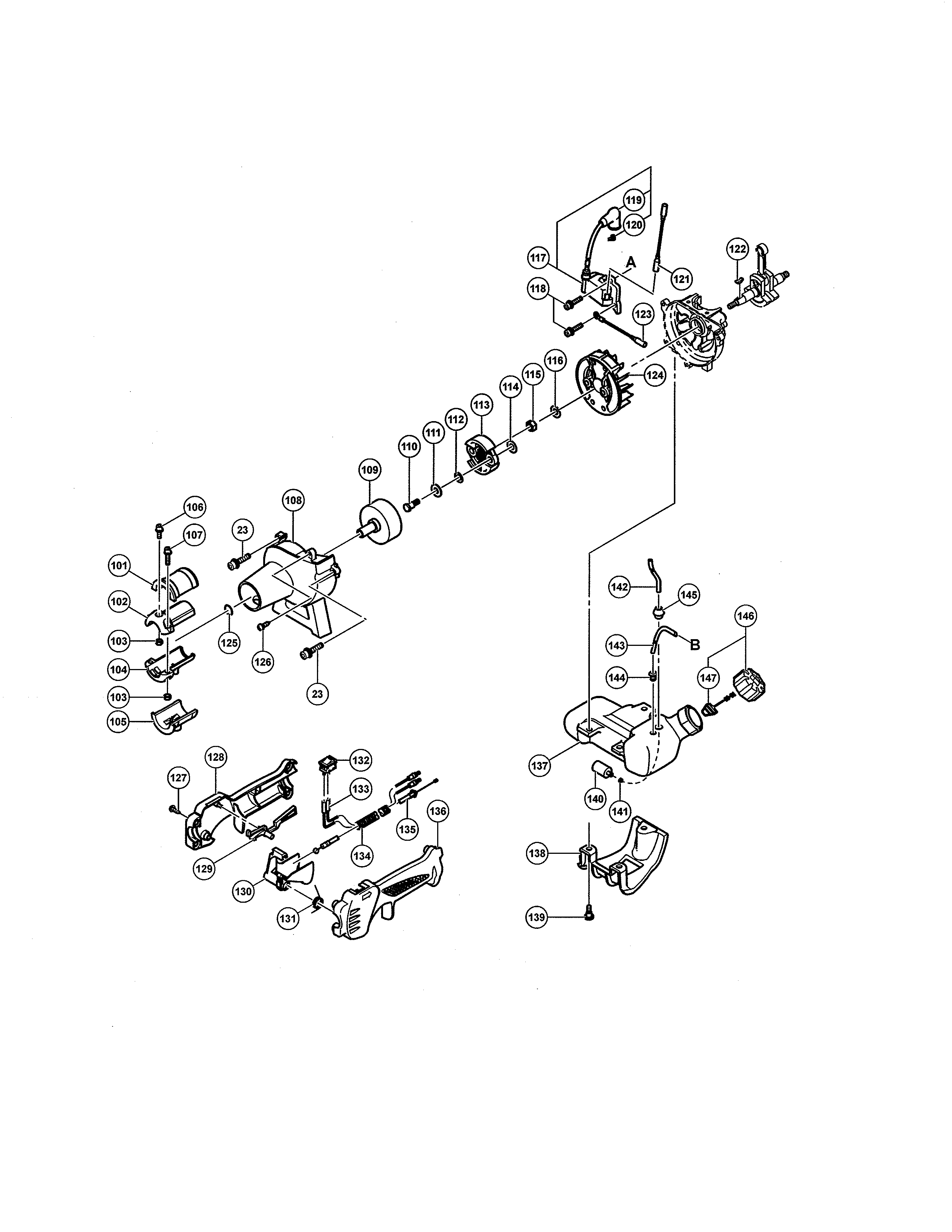 FUEL TANK/CLUTCH SHAFT