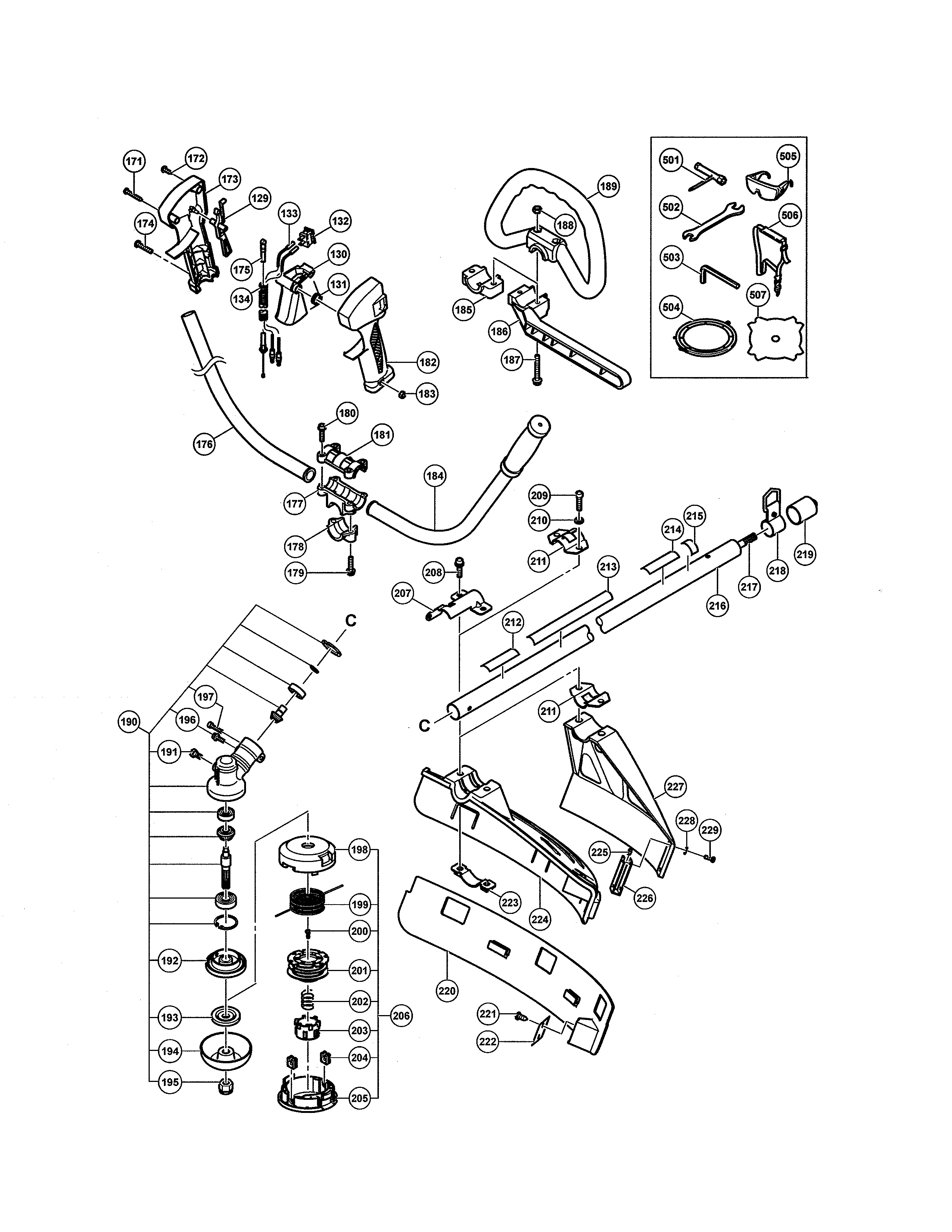 HANDLE/GEAR CASE