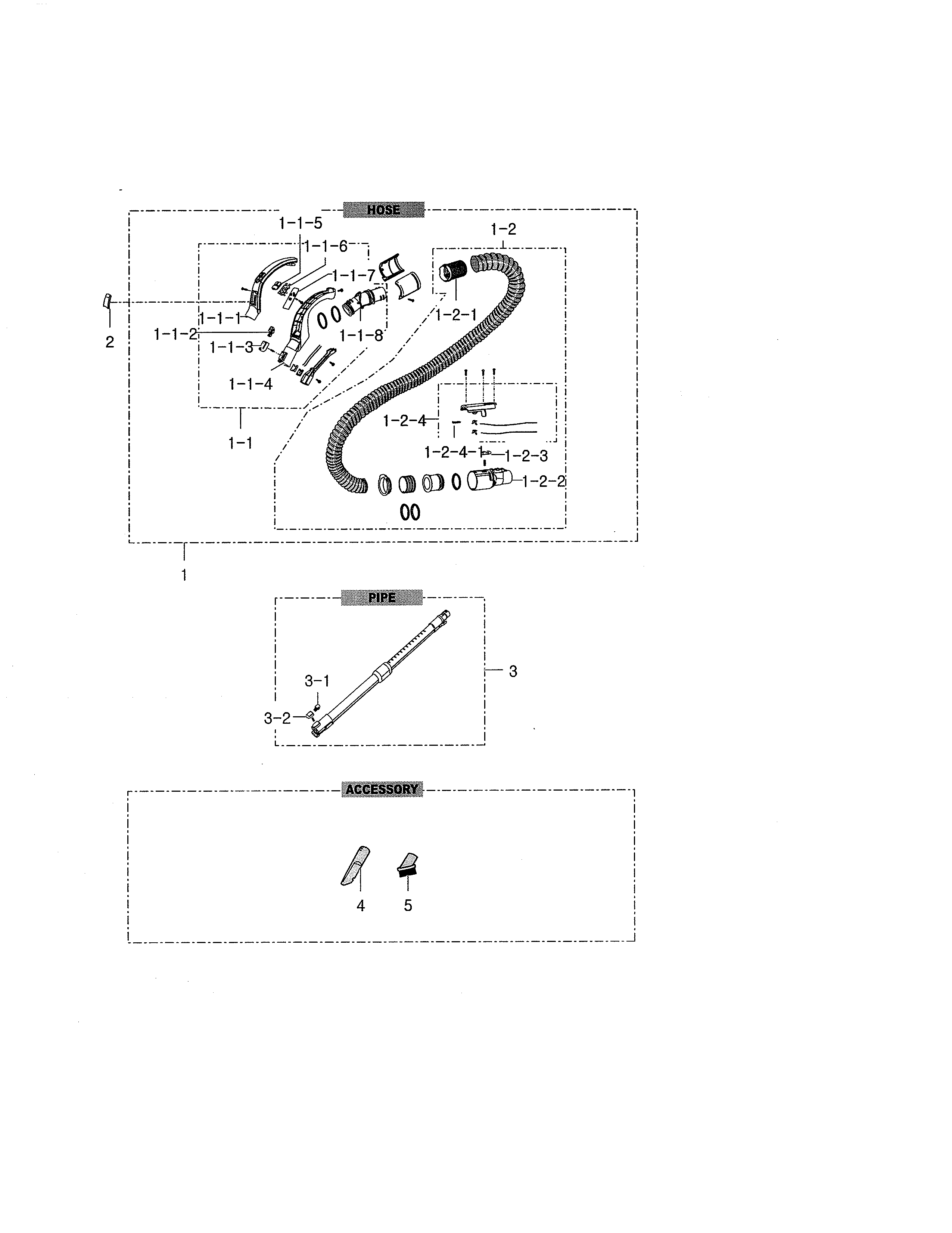 Hose/pipe/accessory