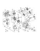 Short block/fuel tank/starter