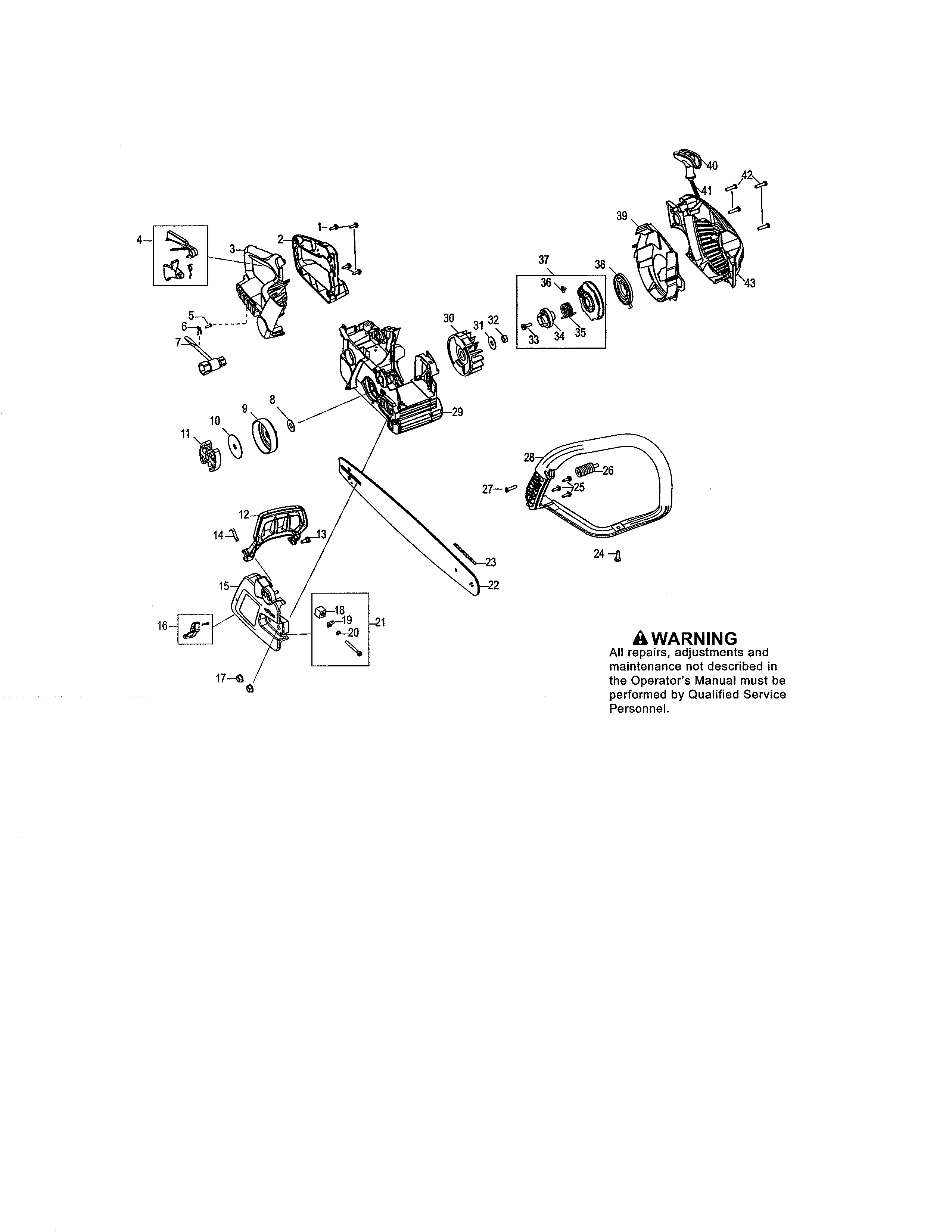 HANDLE/BAR/STARTER