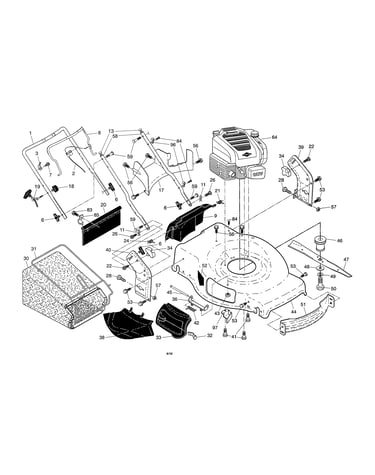 Engine/housing/handle