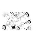 Gear case/drive control/wheels