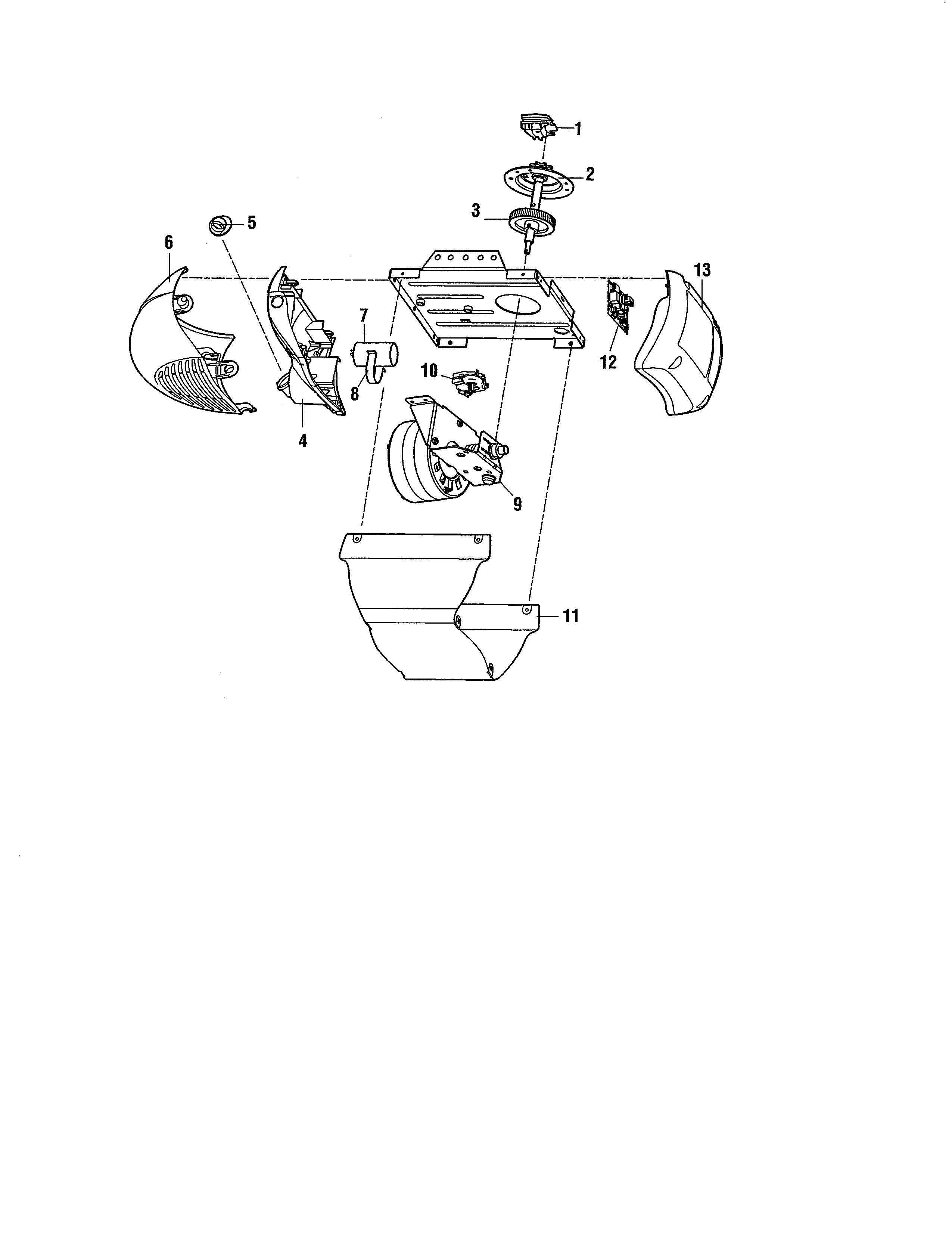 Motor unit assembly parts