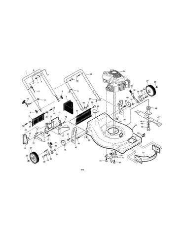 Engine/housing/handles