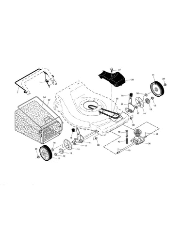 Drive control/gear case/wheels
