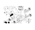 Poulan 96119000101 rotary mower diagram