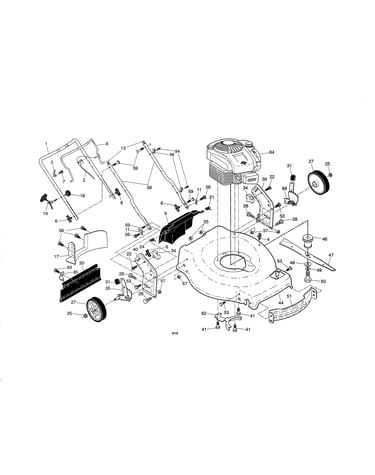 Engine/housing/handles