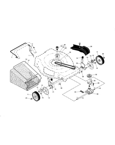 Drive control/gear case/wheels