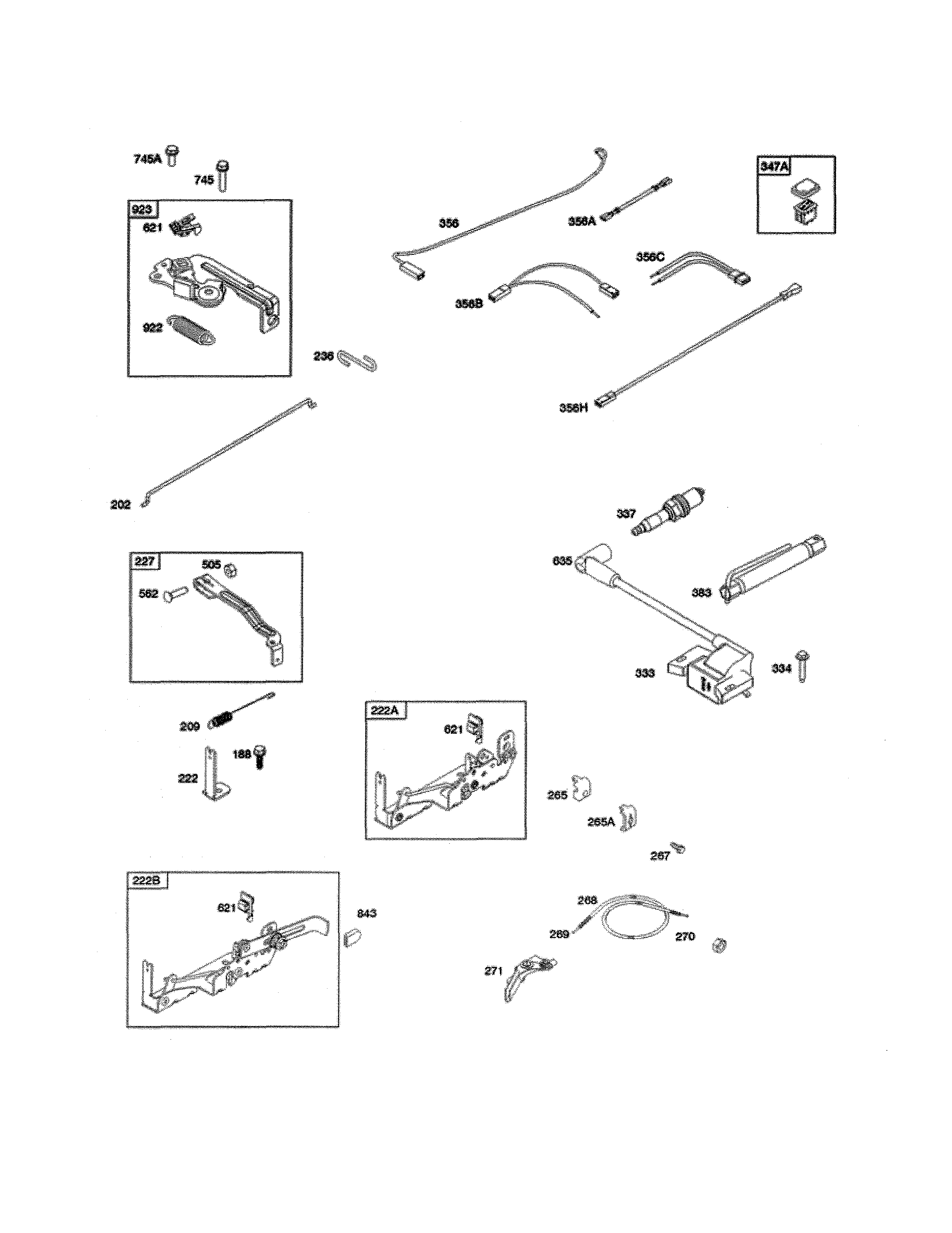 Bracket control/armature-magneto