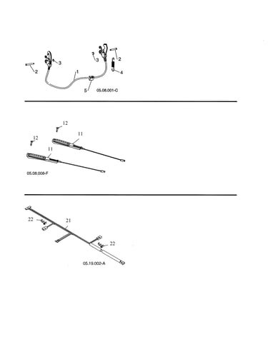 Cable interlock/handle/wire harness