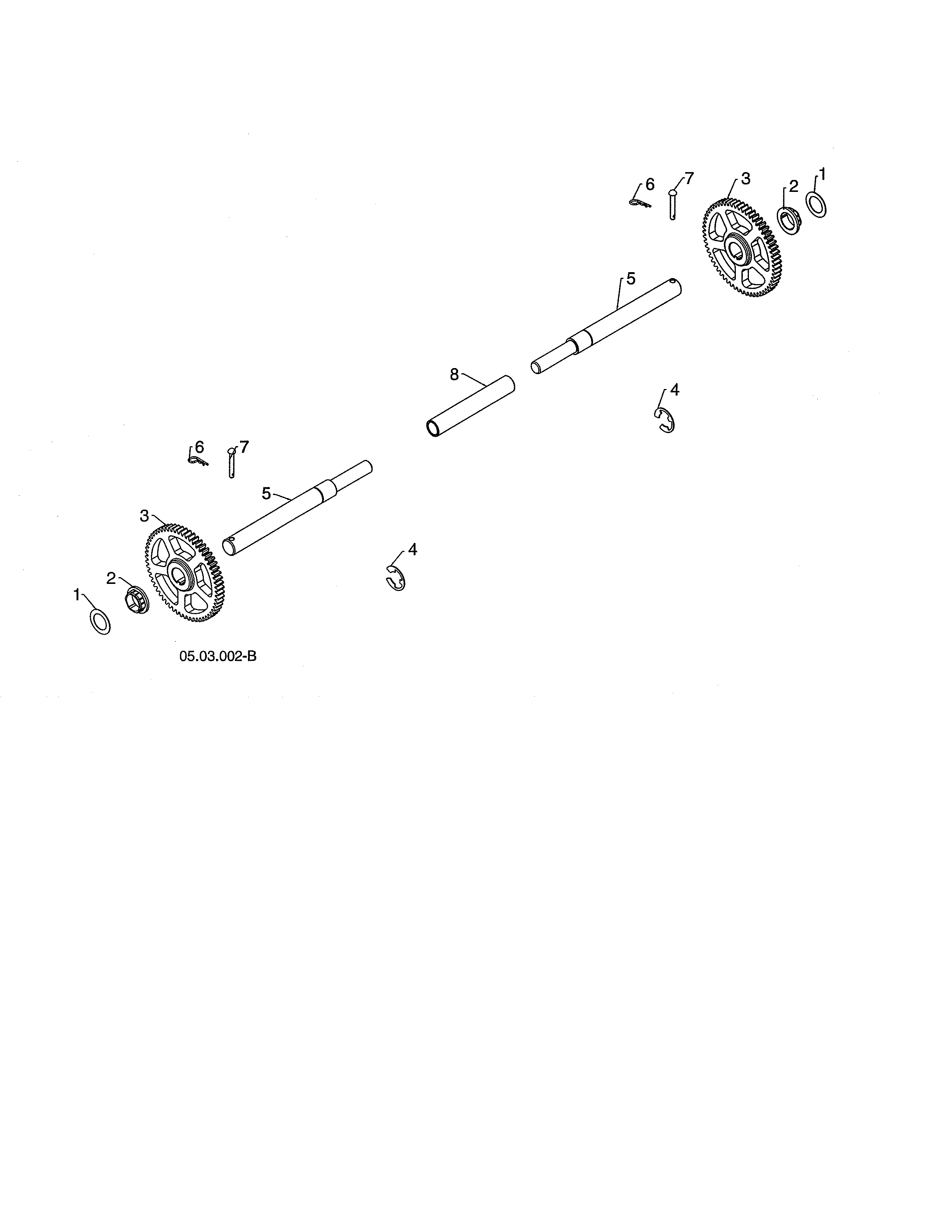 Axle shaft/gear