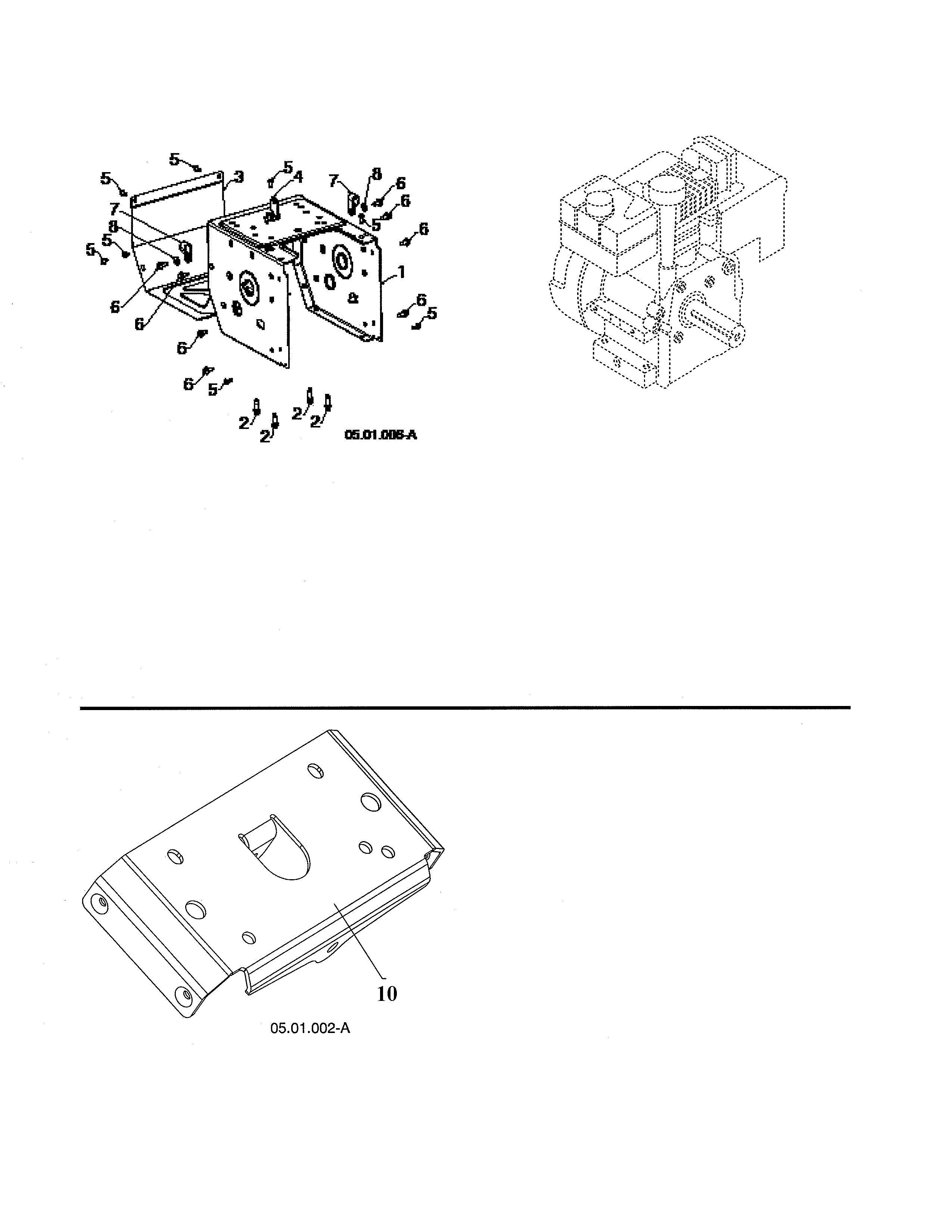 Engine/frame/mounting plate