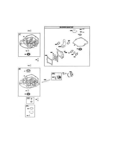 Sump/engine gasket set