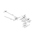 Brake pedal & rod/speed lever
