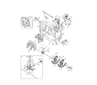 MTD 31AH8DSH799 auger & housing/gear box diagram