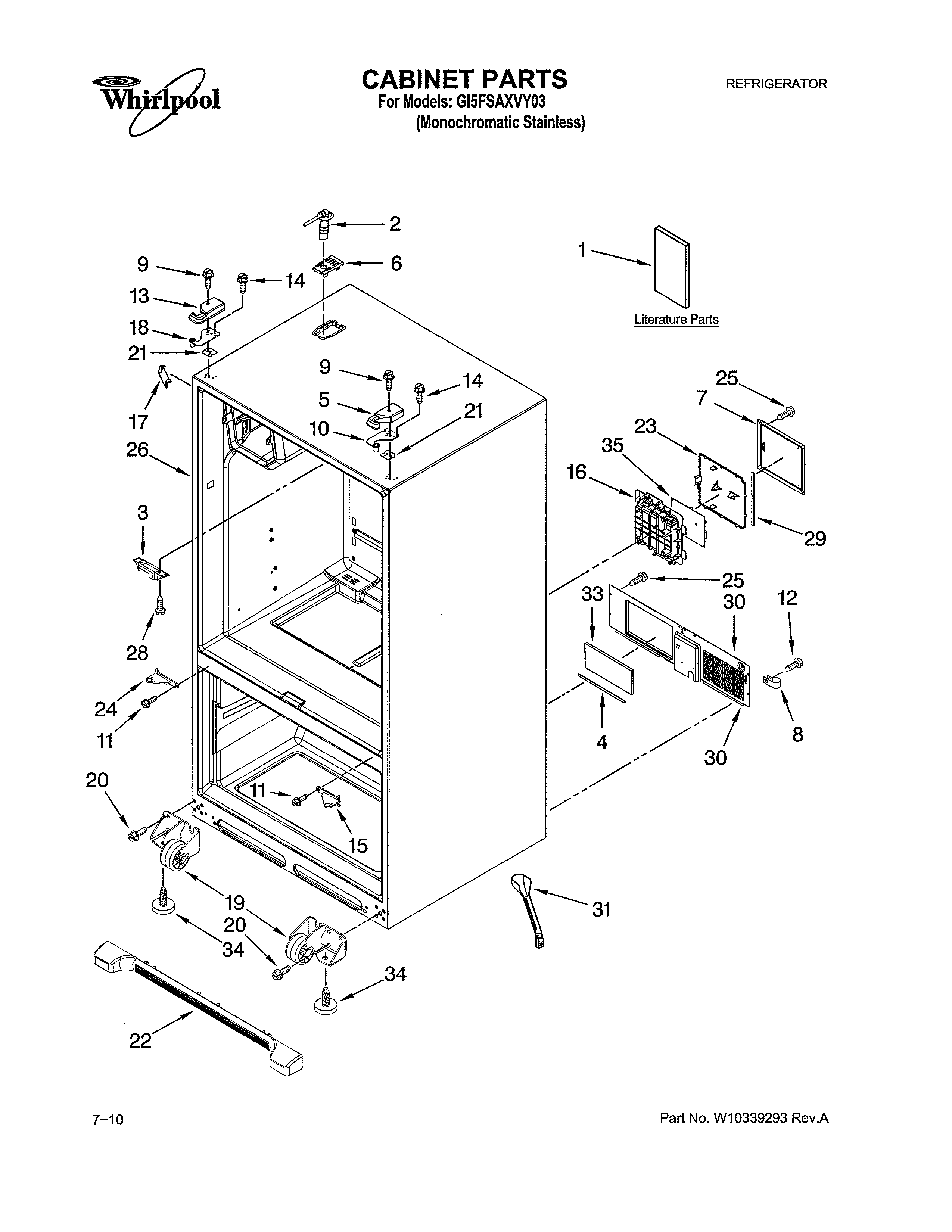 CABINET PARTS