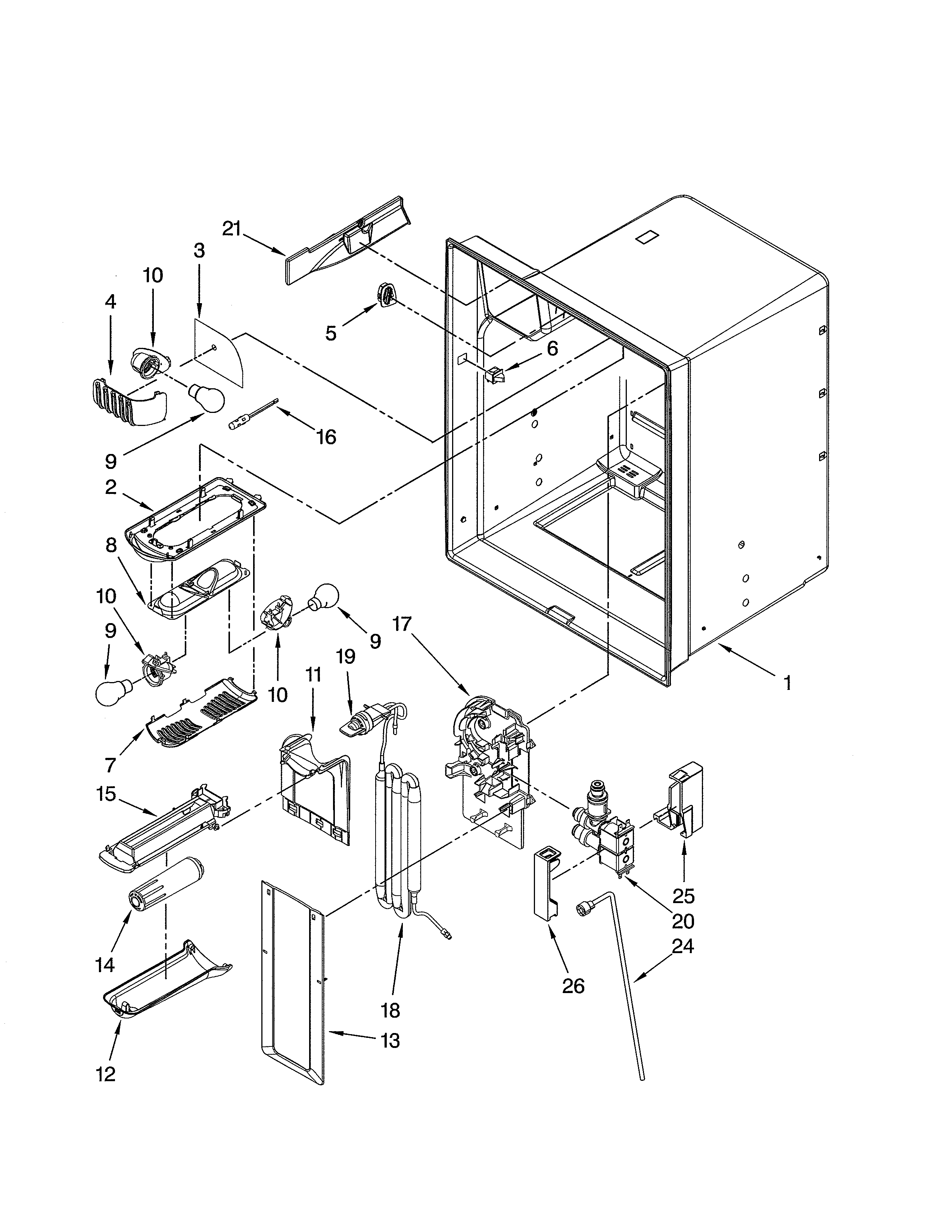REFRIGERATOR LINER PARTS