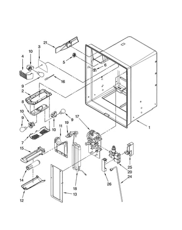 Refrigerator liner parts