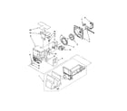Whirlpool GI5FSAXVY03 motor & ice container parts diagram