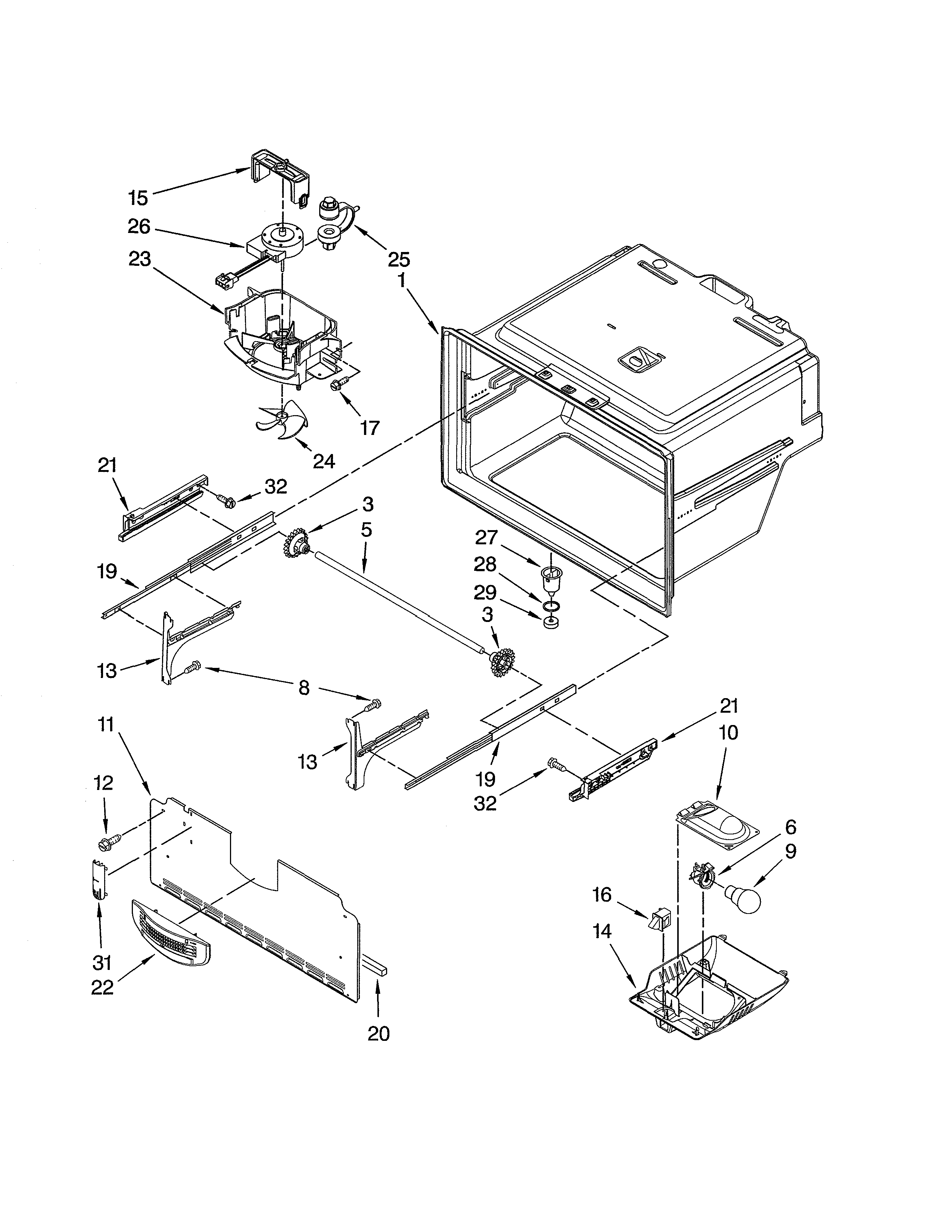FREEZER LINER PARTS