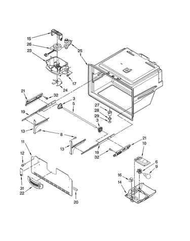 Freezer liner parts