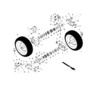 Poulan PP10530ES-96192000400 wheels diagram