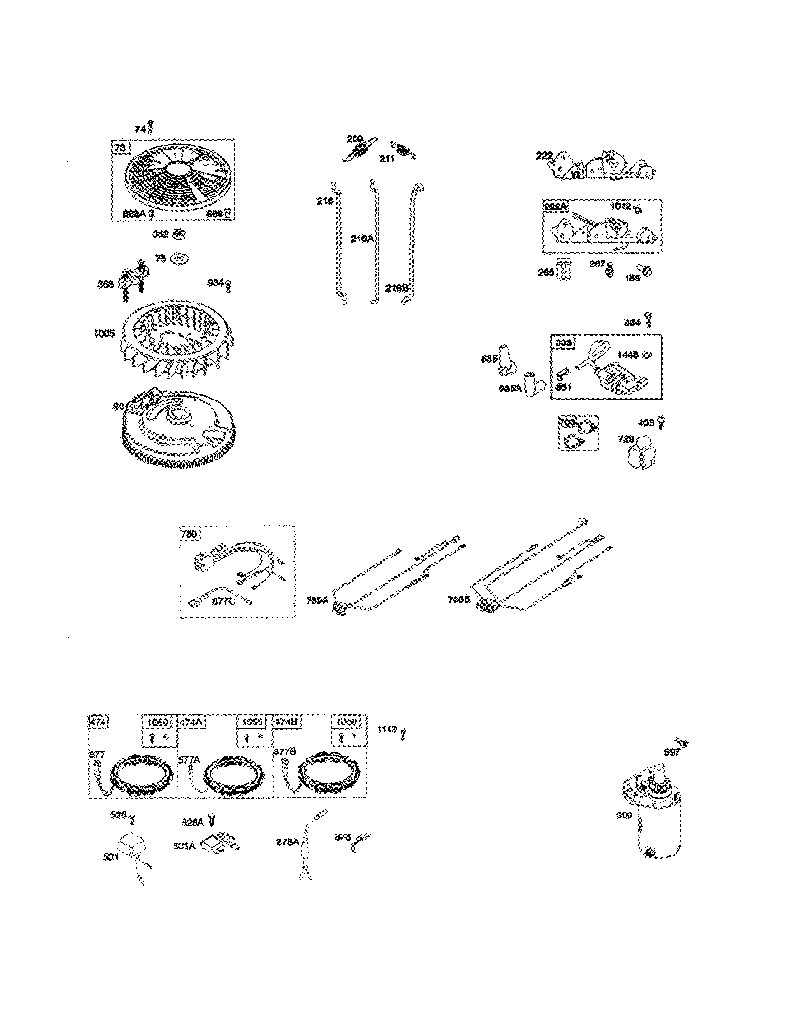 Flywheel/controls/alternator