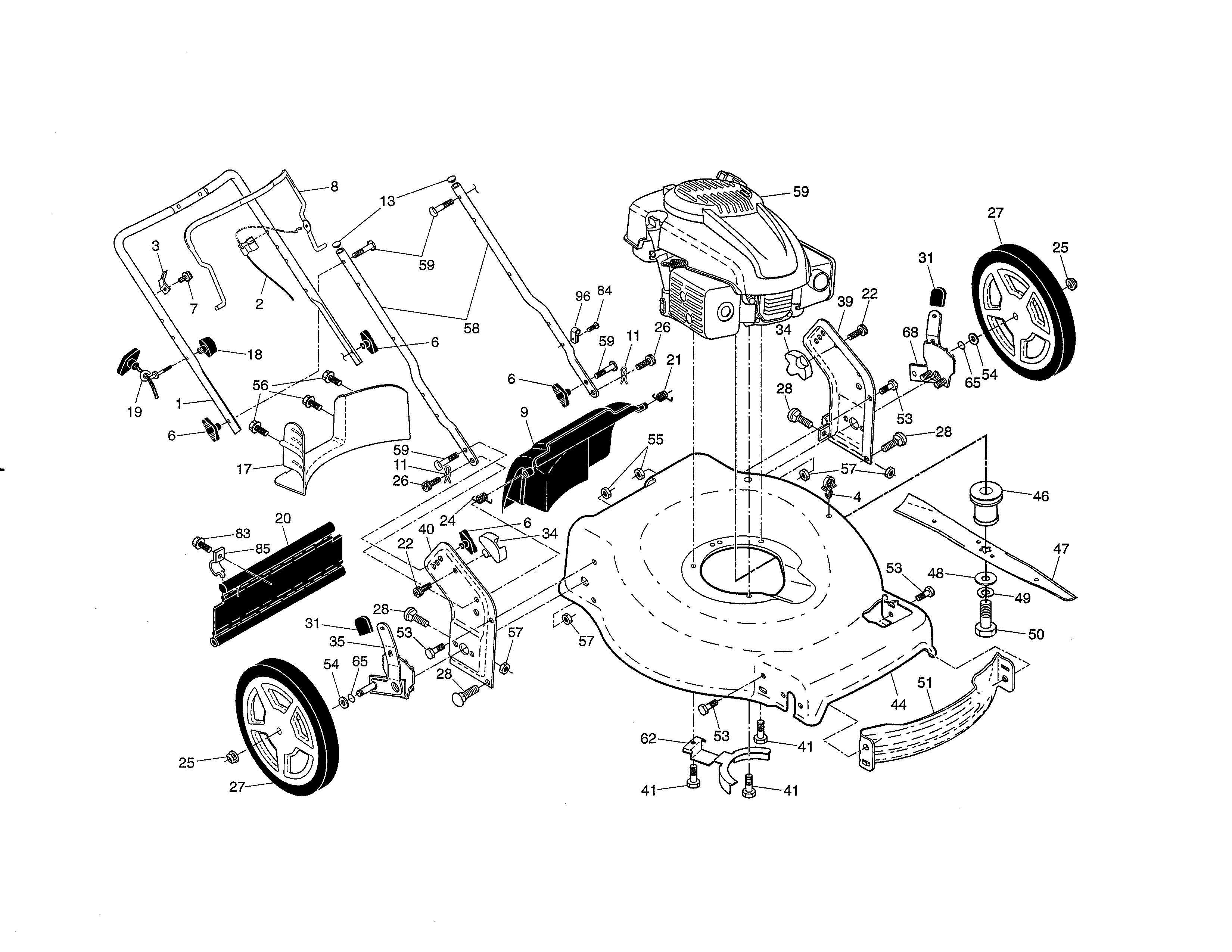 HANDLE/ENGINE/HOUSING