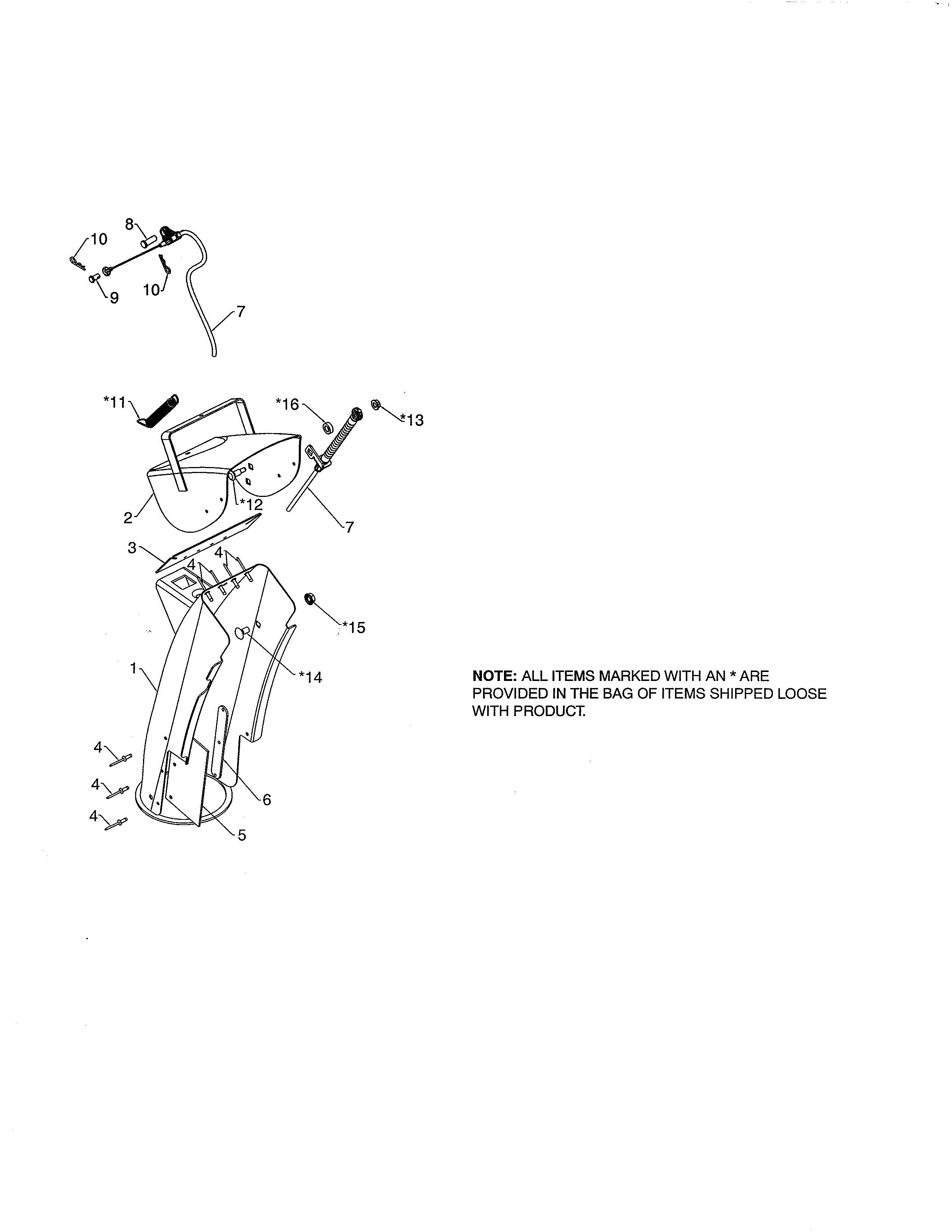 Chute & deflector weldments