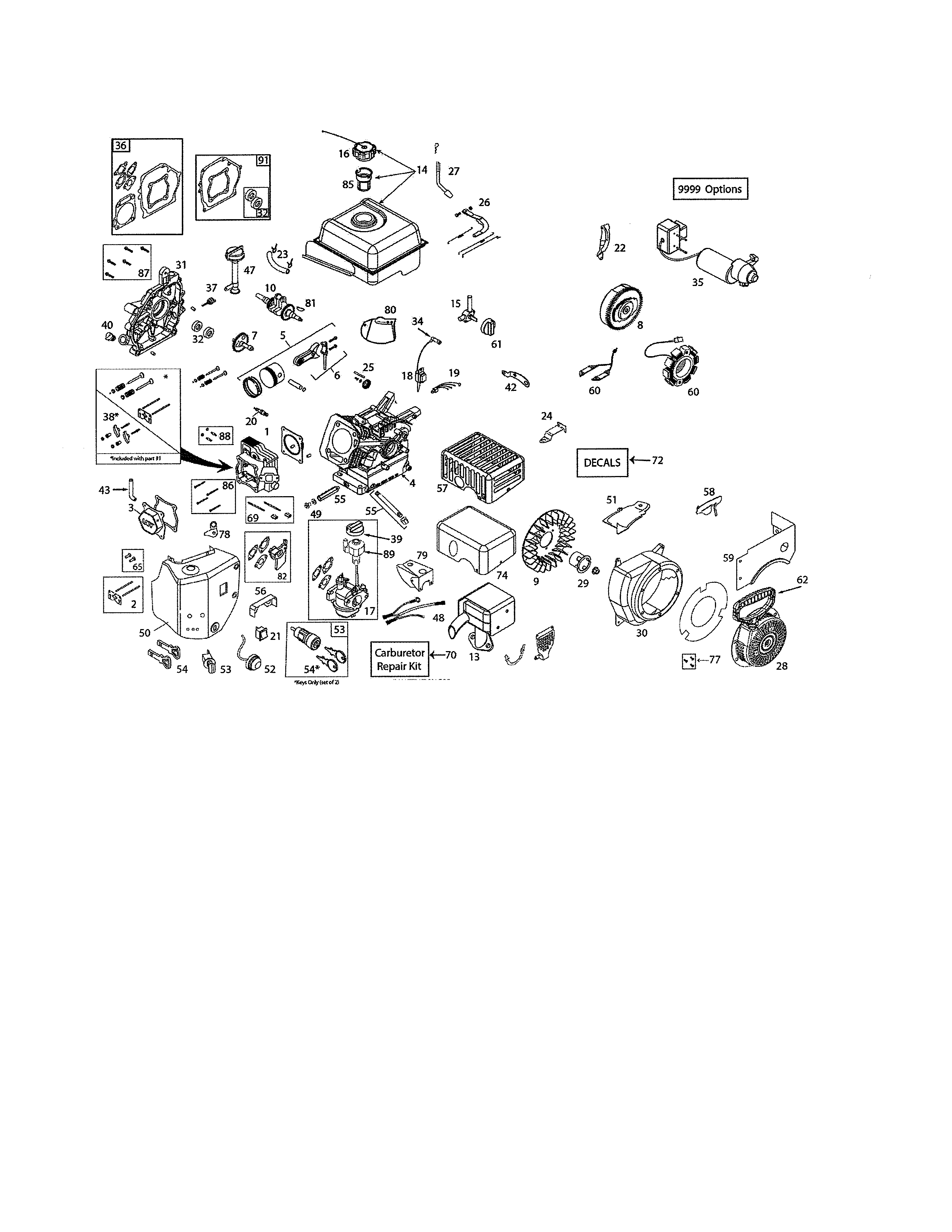 Complete engine 580426005