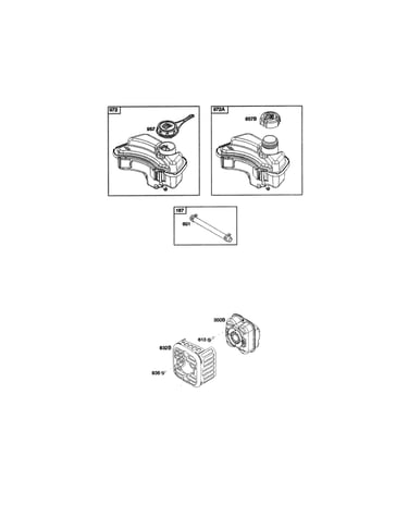 Fuel tank/muffler