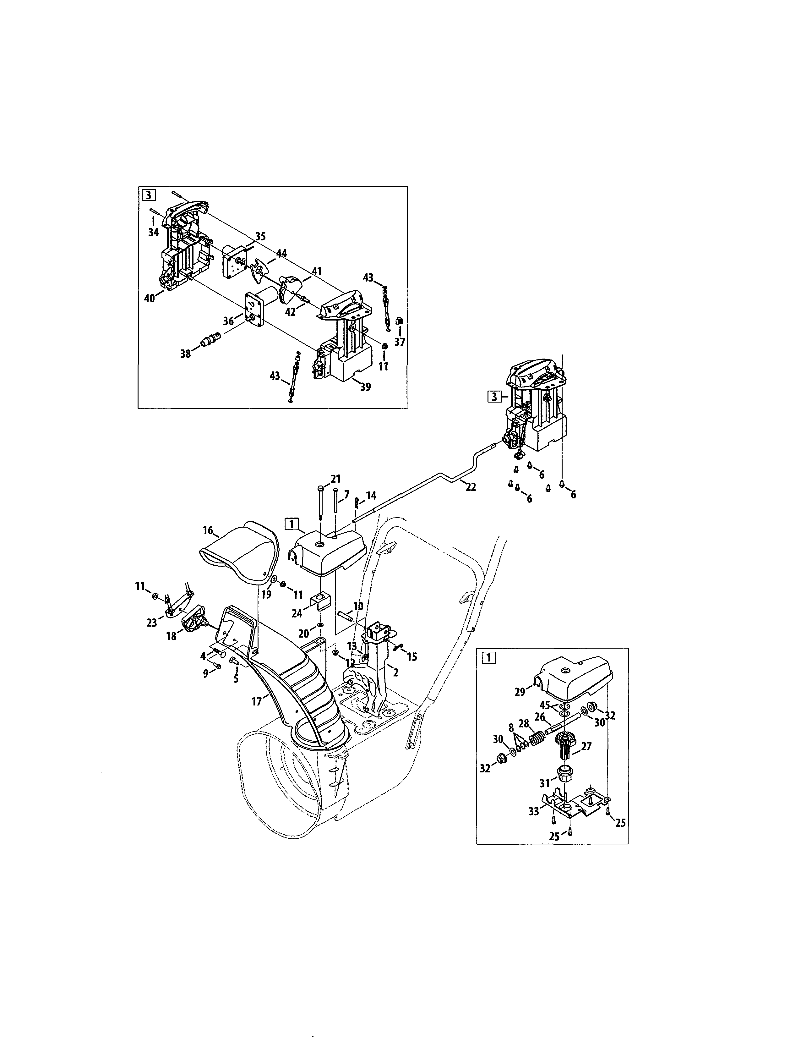 CHUTE/GEARBOX