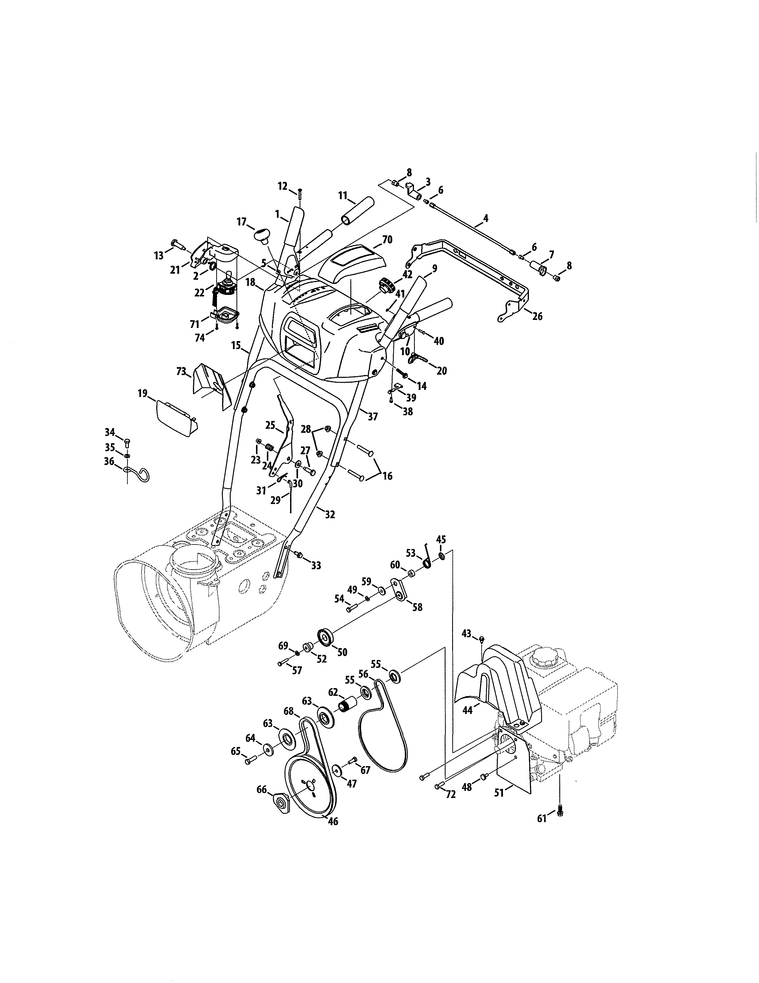 HANDLES/ENGINE/BELTS