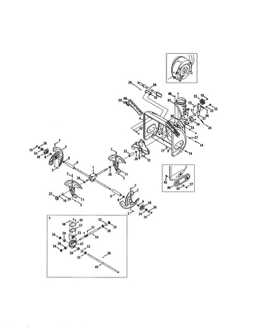 Gearbox/auger housing/spiral