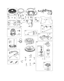 Motor-starter/alternator/flywheel