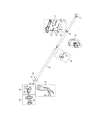 Drive shaft/handle/shield