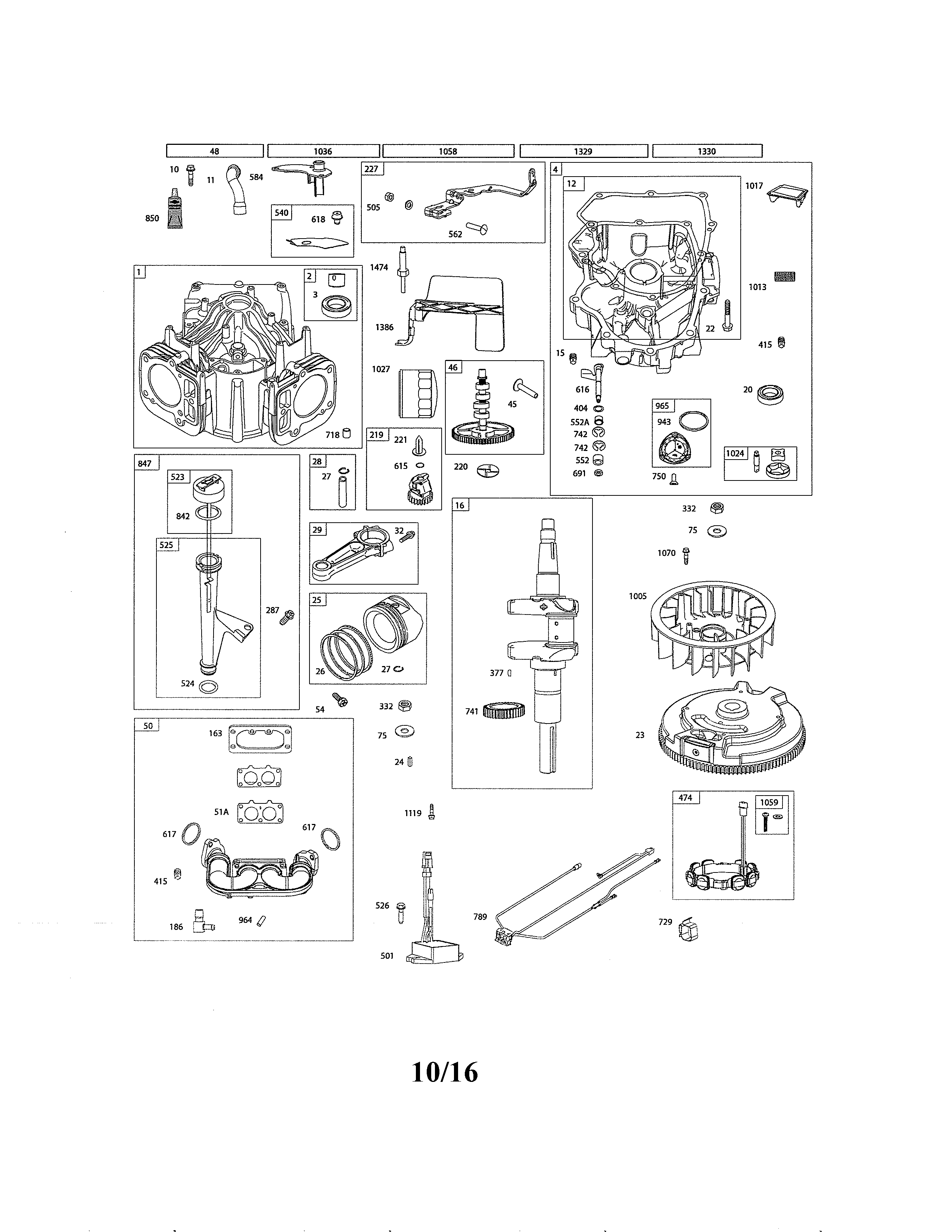 Cylinder/crankshaft/crankcase