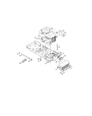 Muffler shield/engine