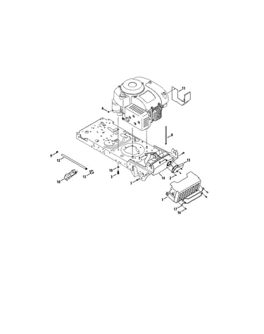 Engine/muffler shield